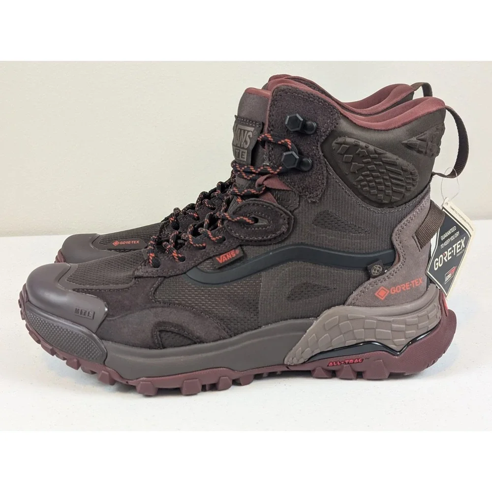 VANS MTE Crestline GORE-TEX Boots Bitter Chocolate Brown GTX Men's Size 8